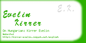 evelin kirrer business card